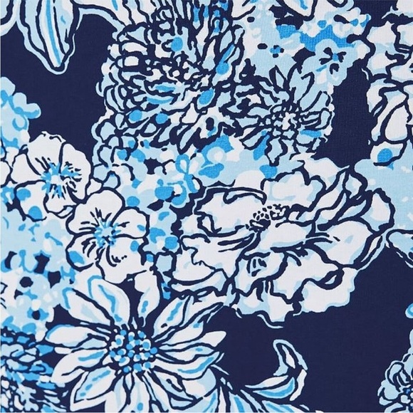 Lilly Pulitzer Wisteria V-Neck Maxi Dress in Low Tidy Navy NWT - Size 8 - Picture 6 of 11